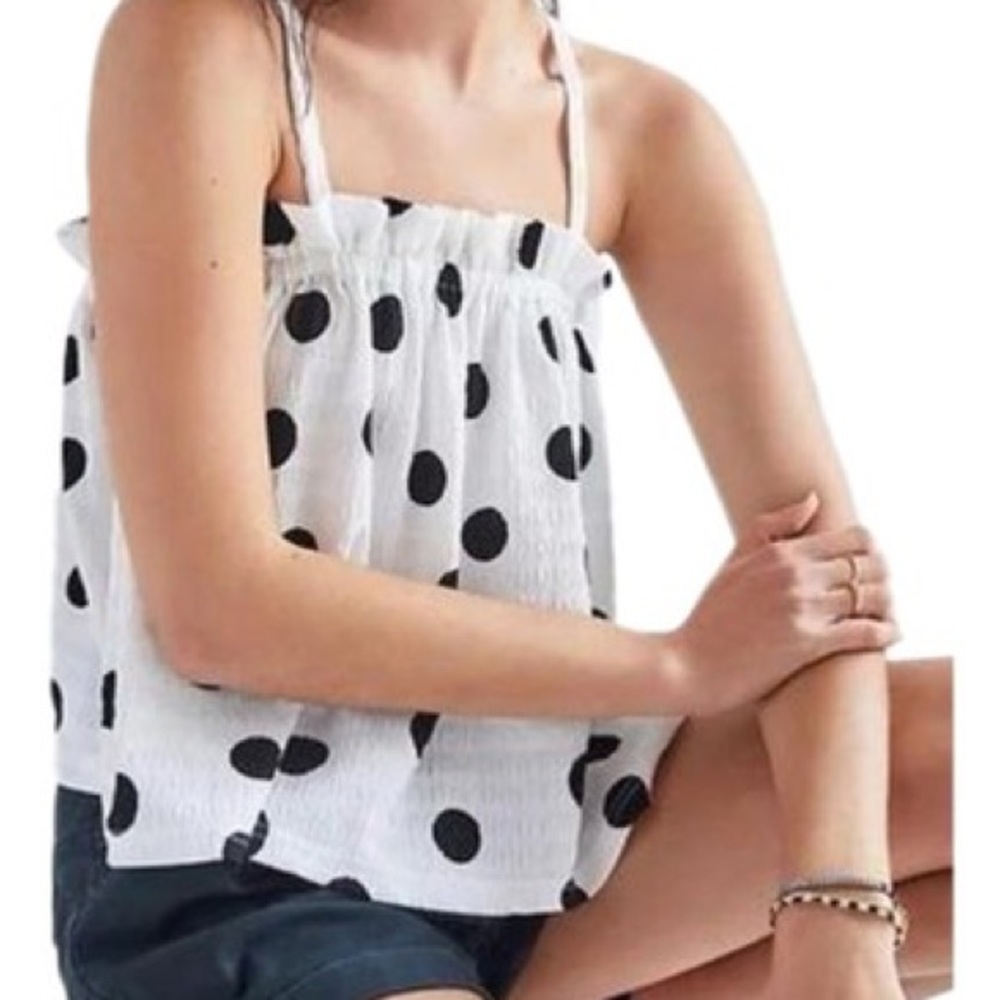 Anthropologie Current Air Polka Dot Swing Tank NWT